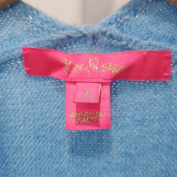 Lily Pulitzer: Womans Blue Sevie Dolman Sweater, Size Small - Picture 3 of 7